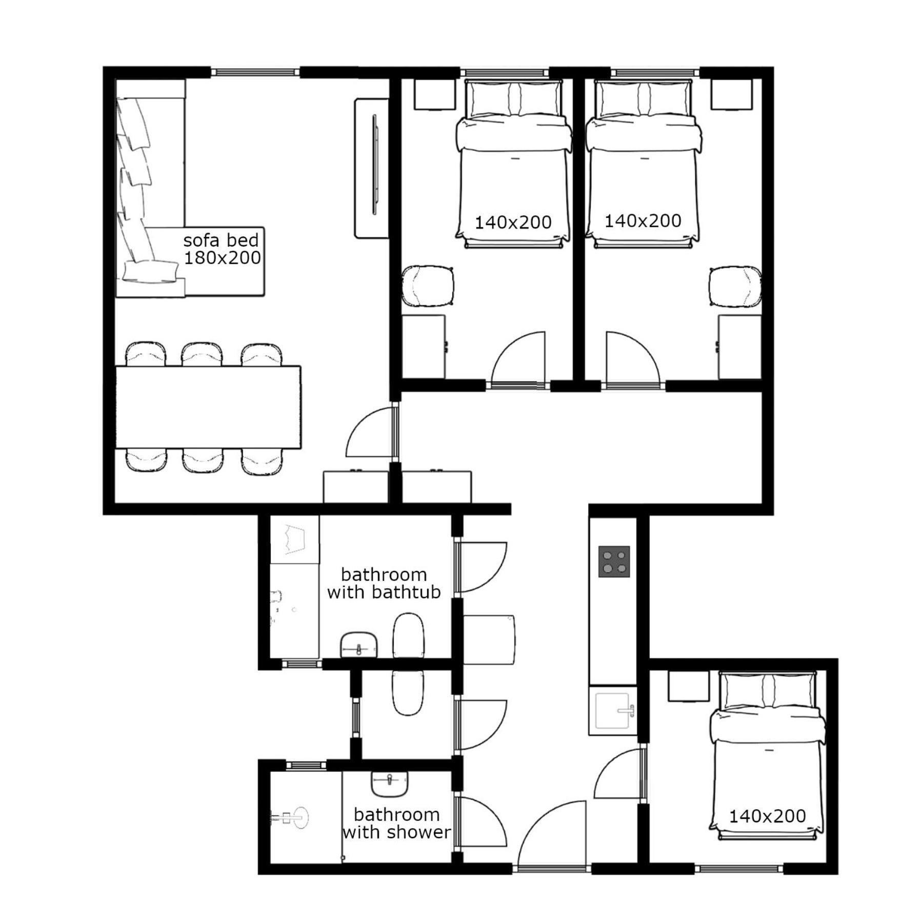 Joseph Boulevard - 3bdr, 2bath, 8ppl Lejlighed *